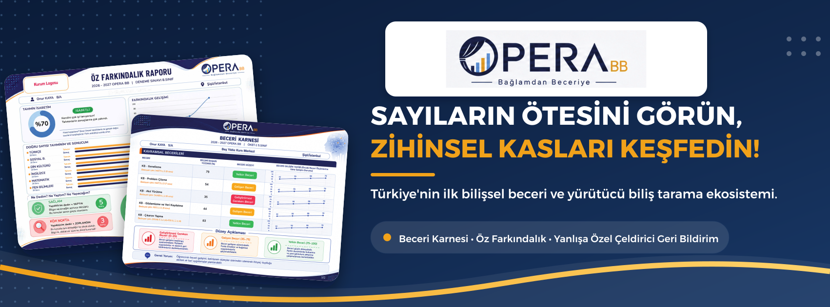 Opera BB Beceri Karnesi ve Öz Farkındalık Raporu örnekleri